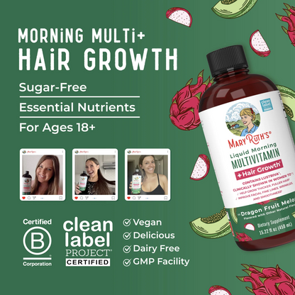 Liquid Morning Multivitamin + Hair Growth